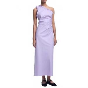 NEW KIKA VARGAS elaine dress poplin in lilac